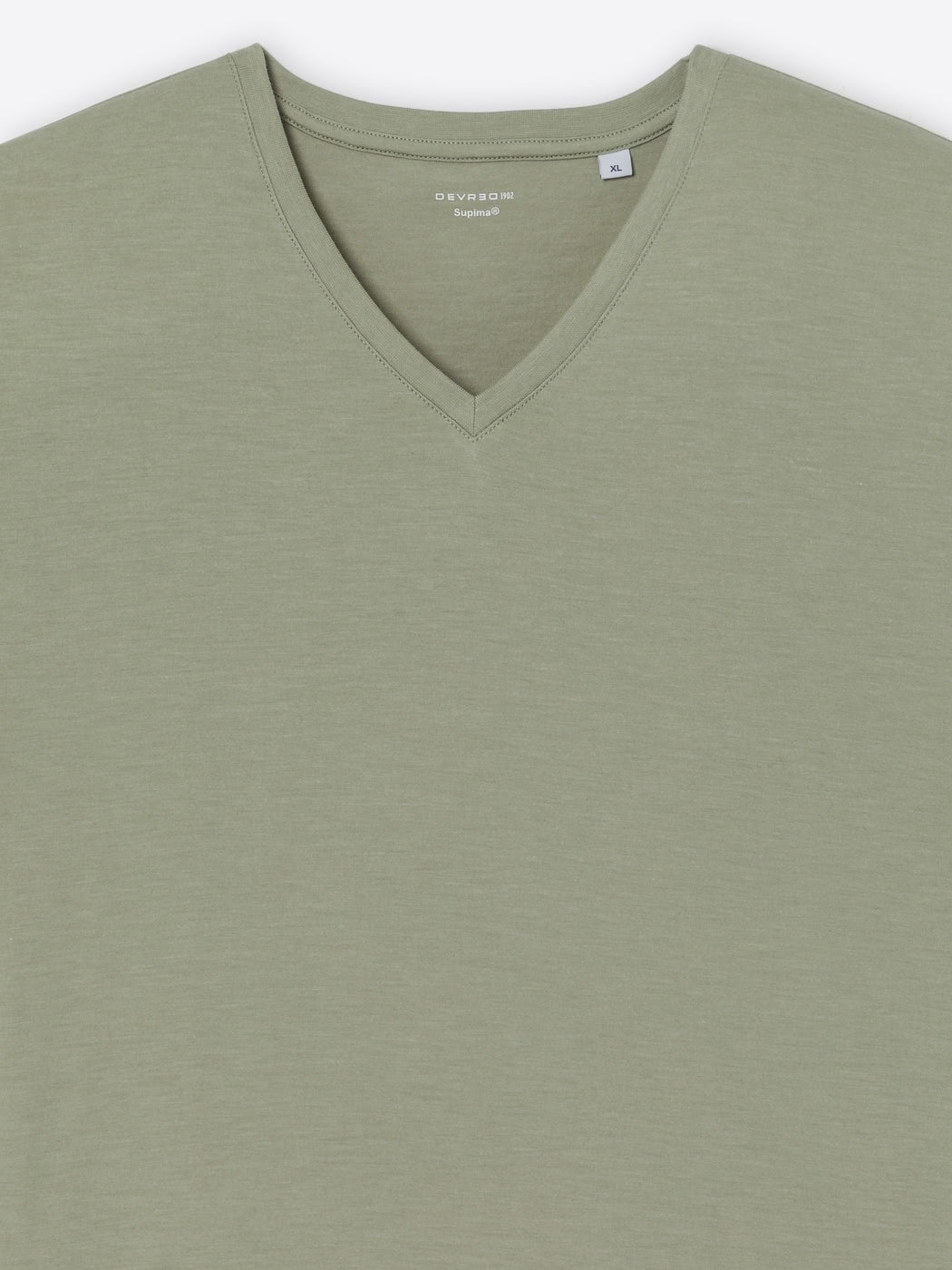 T-shirt col V en coton Supima® - DEVRED 1902