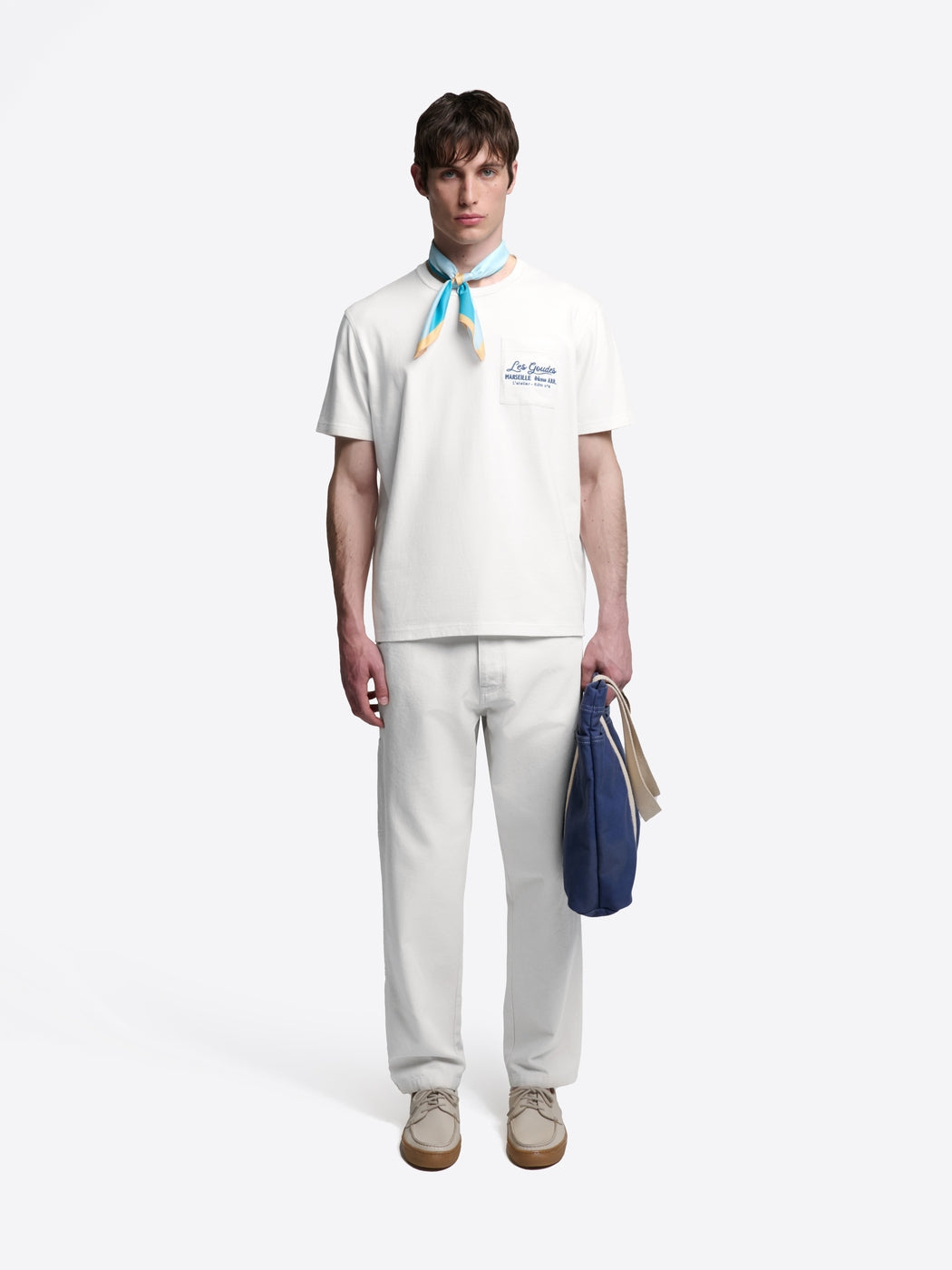T-shirt col rond broderie - L'atelier - DEVRED 1902
