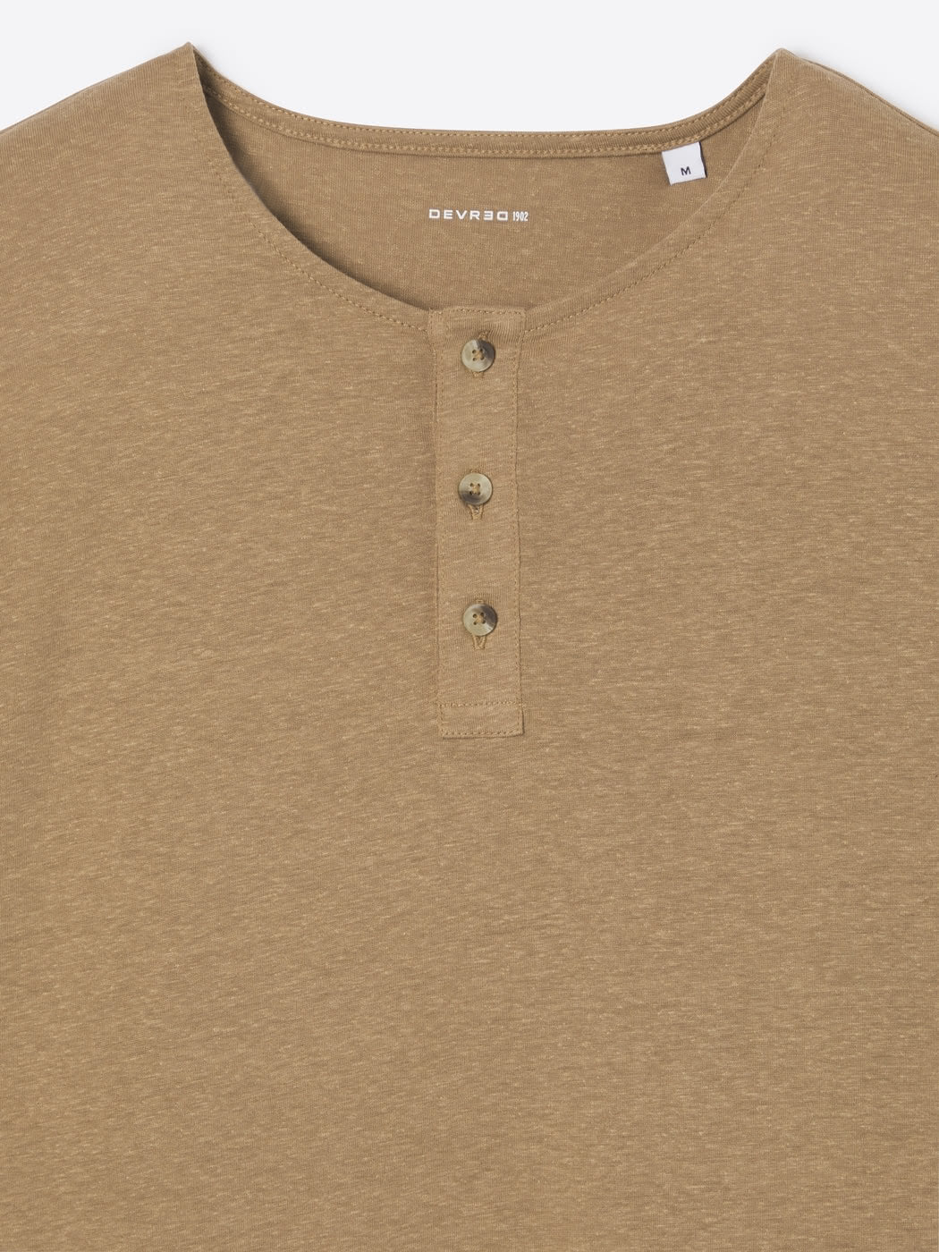 T-shirt col tunisien en lyocell - DEVRED 1902