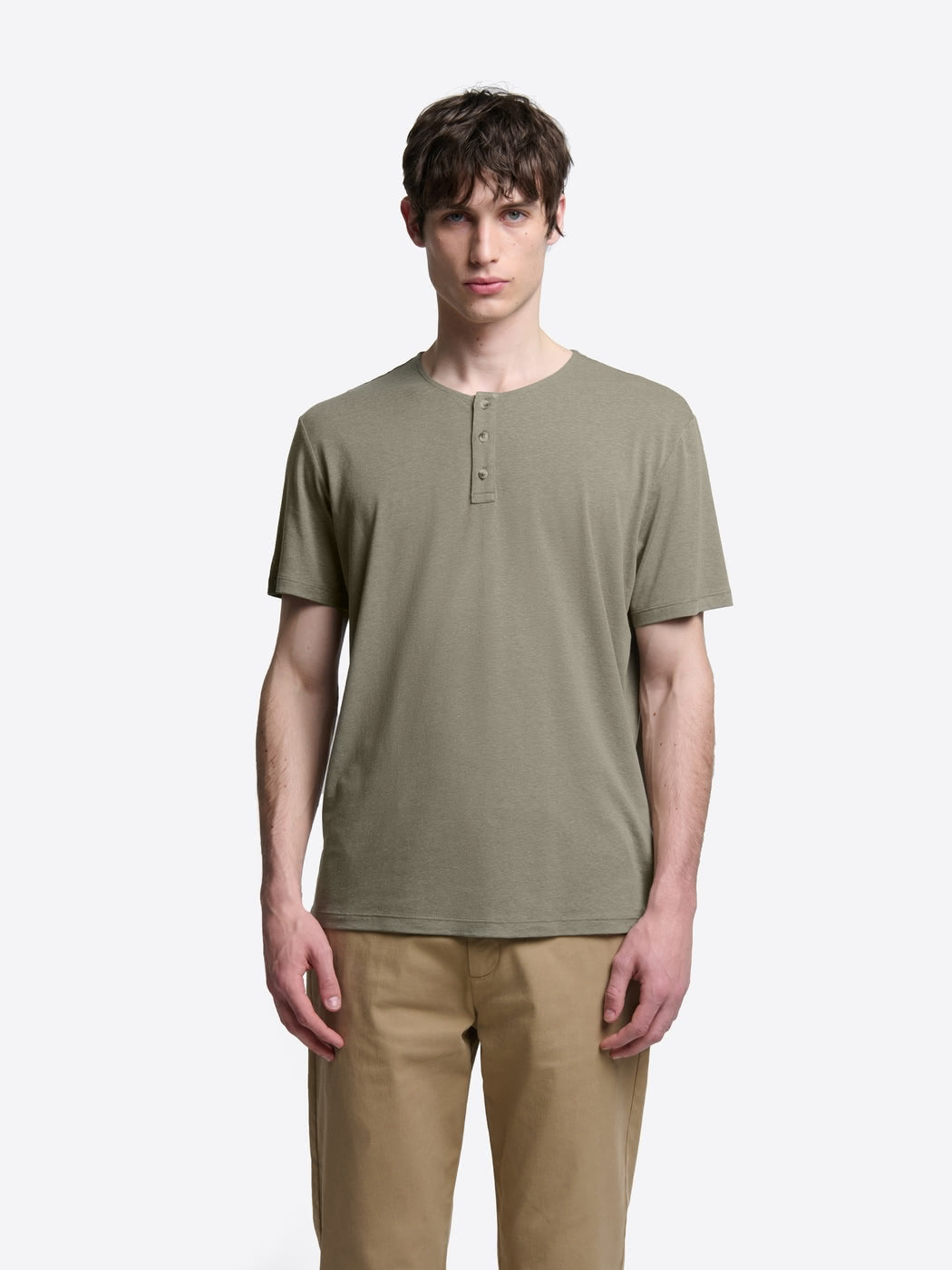 T-shirt col tunisien en lyocell - DEVRED 1902