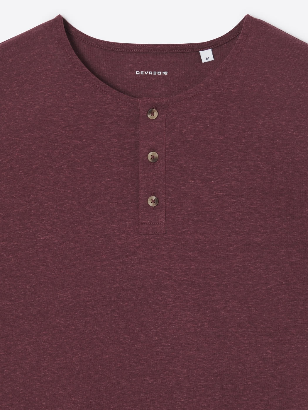 T-shirt col tunisien en lyocell - DEVRED 1902