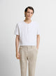 T-shirt col tunisien en coton - DEVRED 1902