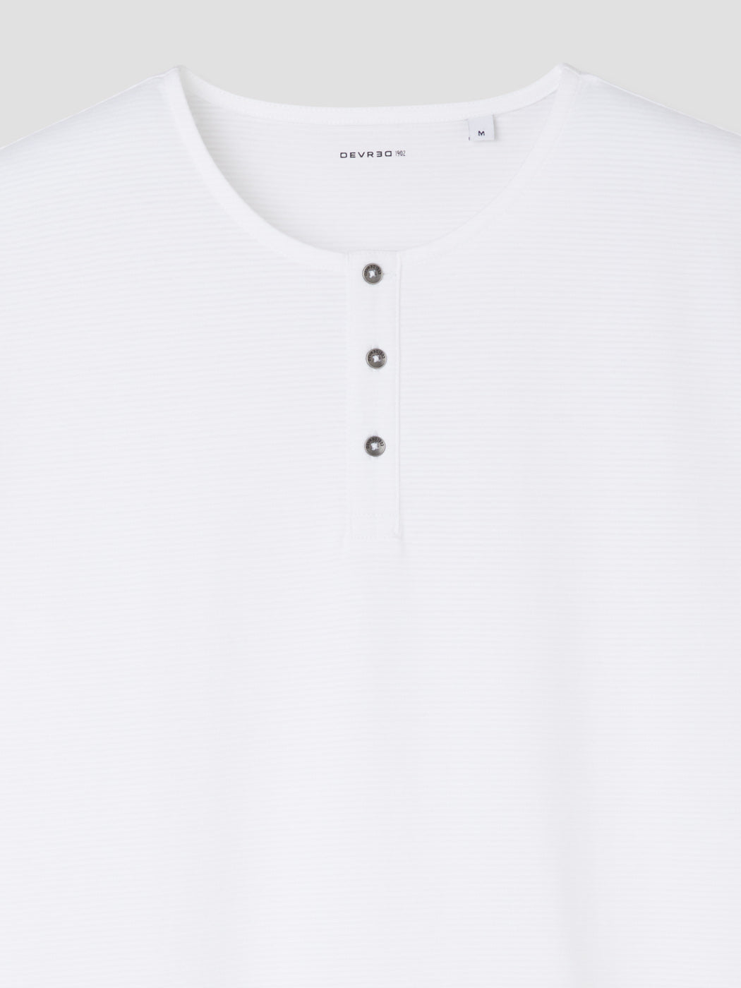 T-shirt col tunisien en coton - DEVRED 1902