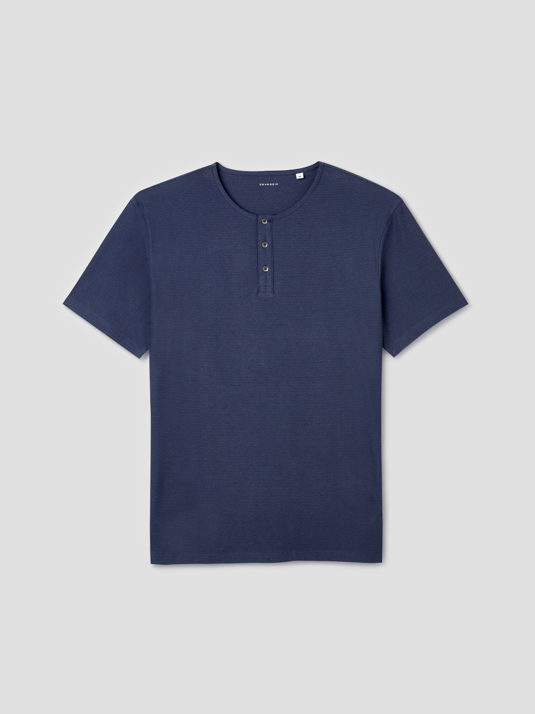 T-shirt col tunisien en coton - DEVRED 1902