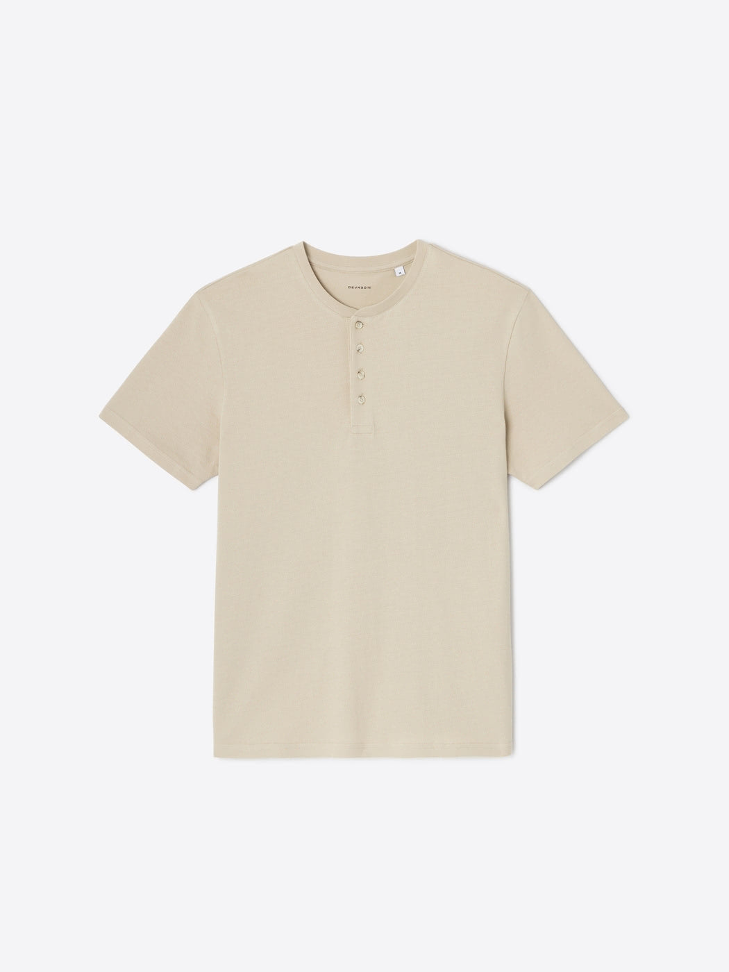T-shirt col tunisien en coton - DEVRED 1902