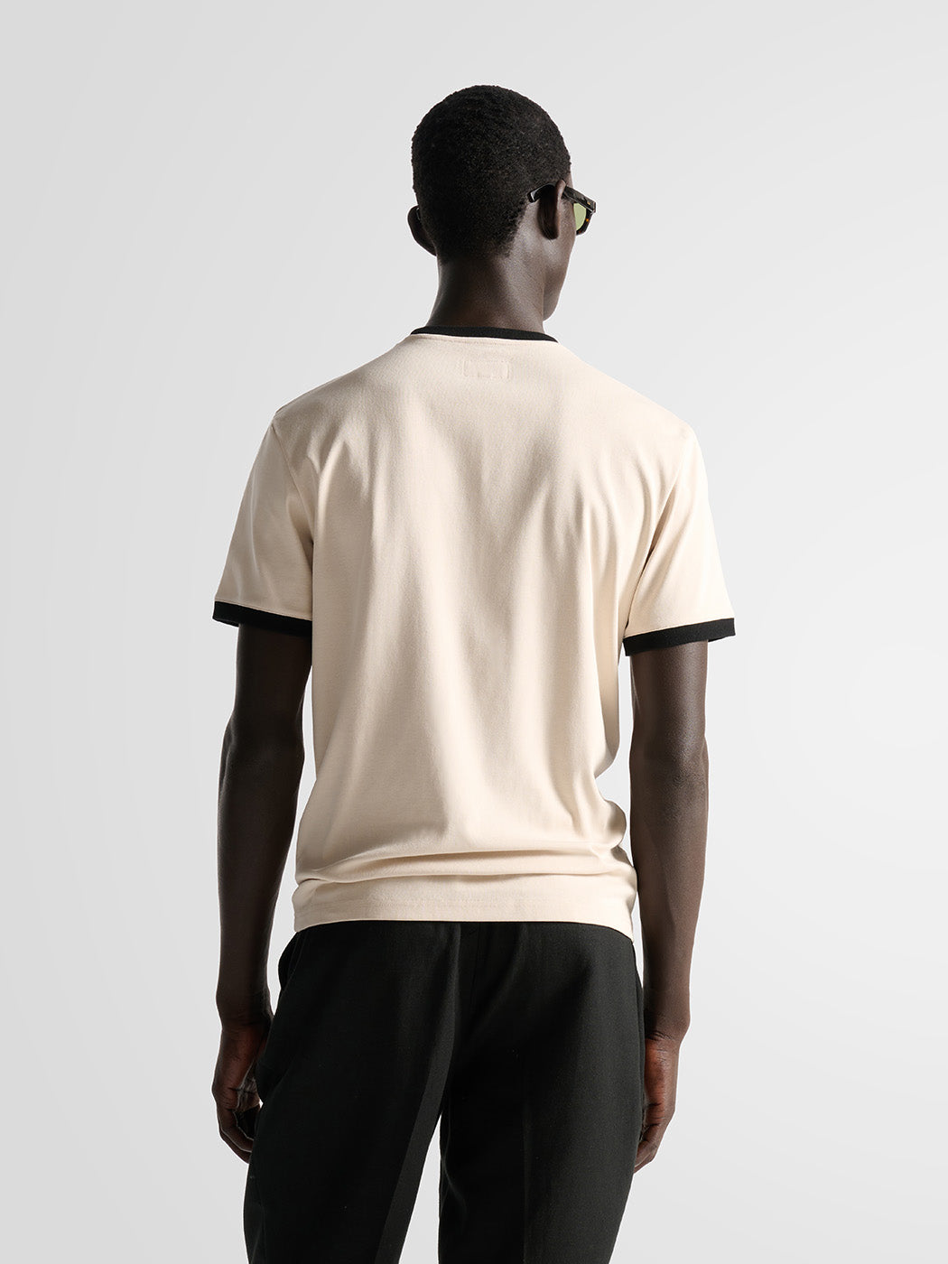 T-shirt col rond contrasté - L'atelier - DEVRED 1902