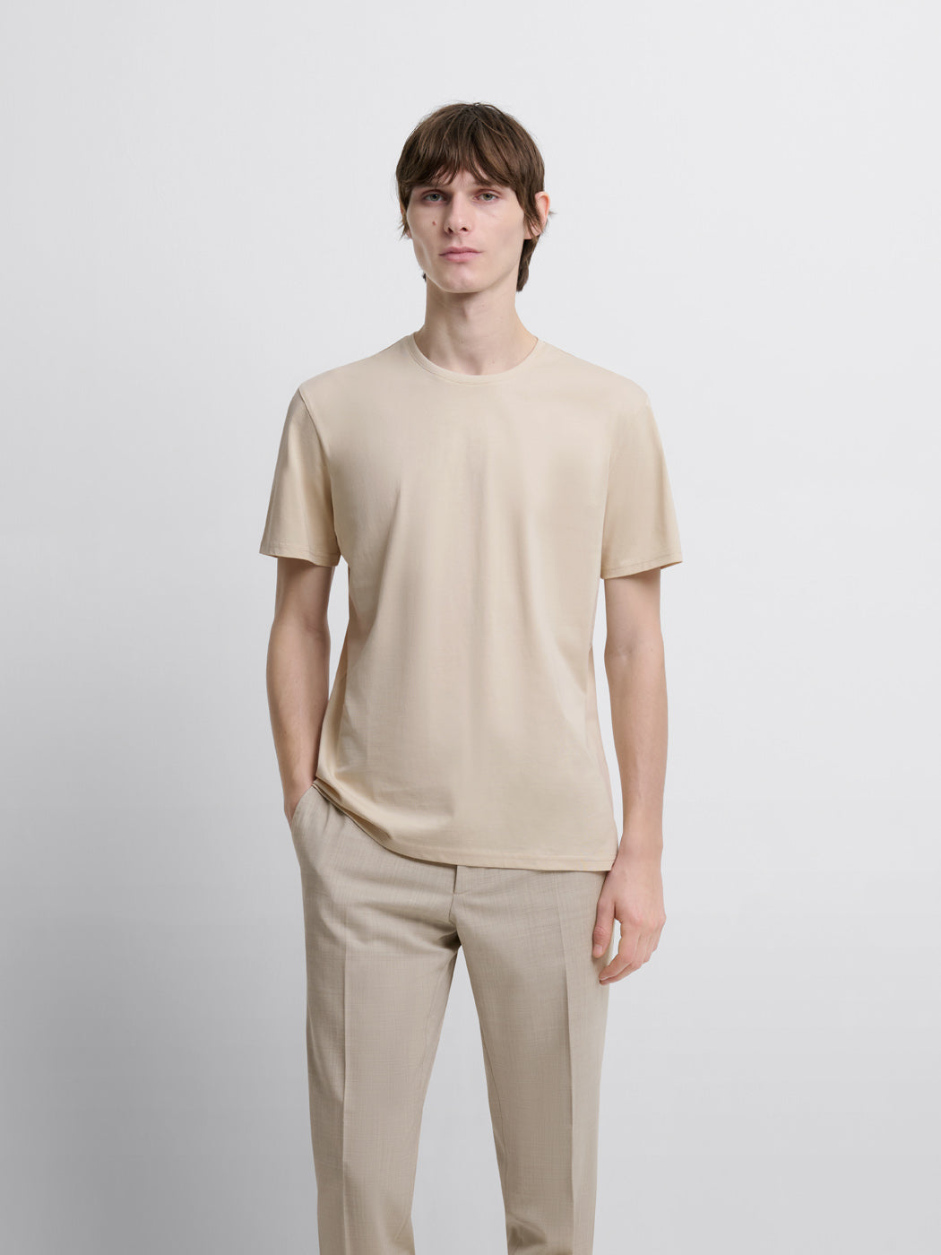 T-shirt col rond en coton Supima® - DEVRED 1902