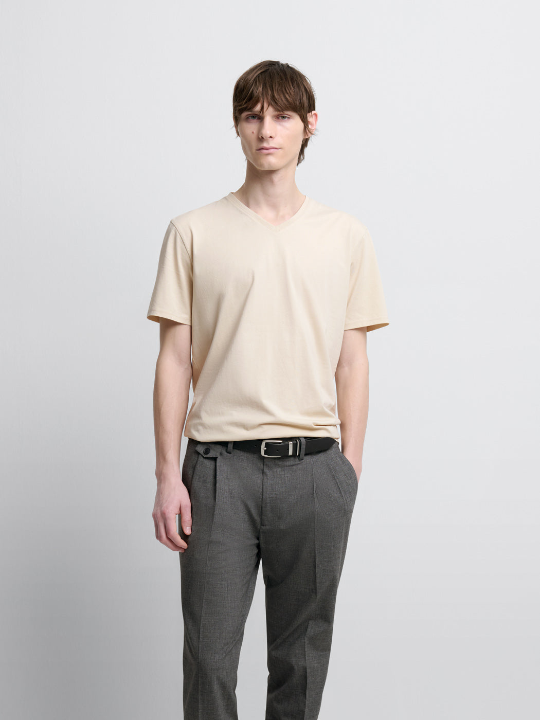 T-shirt col V en coton Supima® - DEVRED 1902