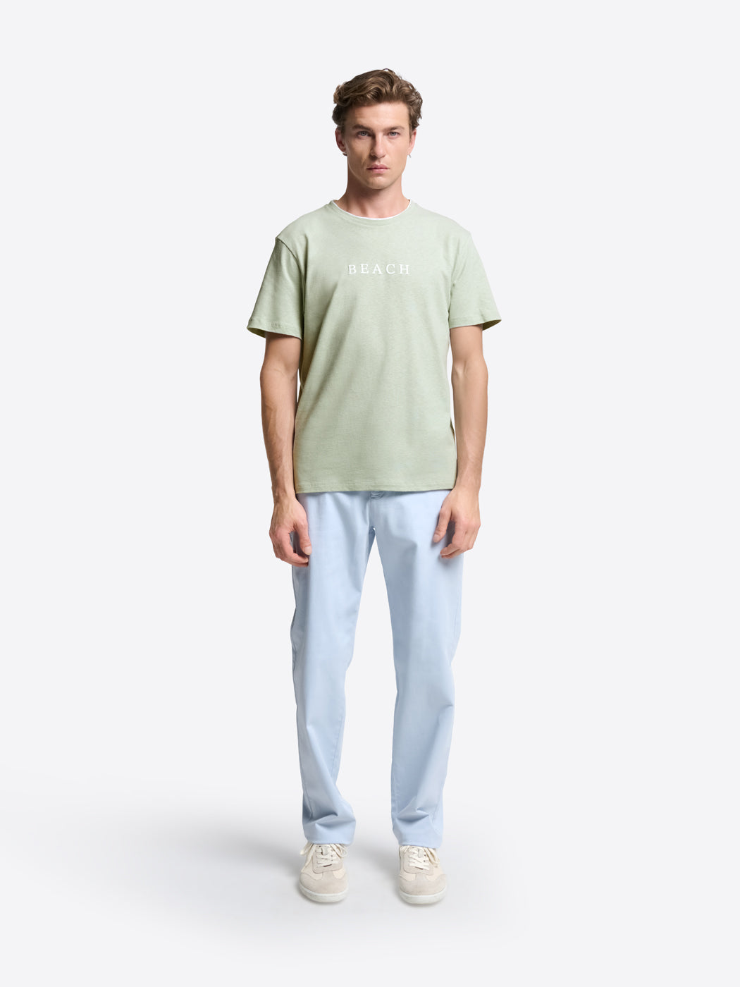 T-shirt col rond en coton lin - DEVRED 1902