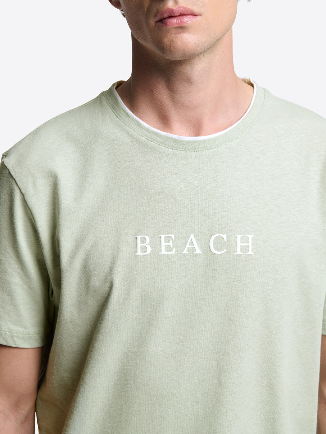 T-shirt col rond en coton lin - DEVRED 1902