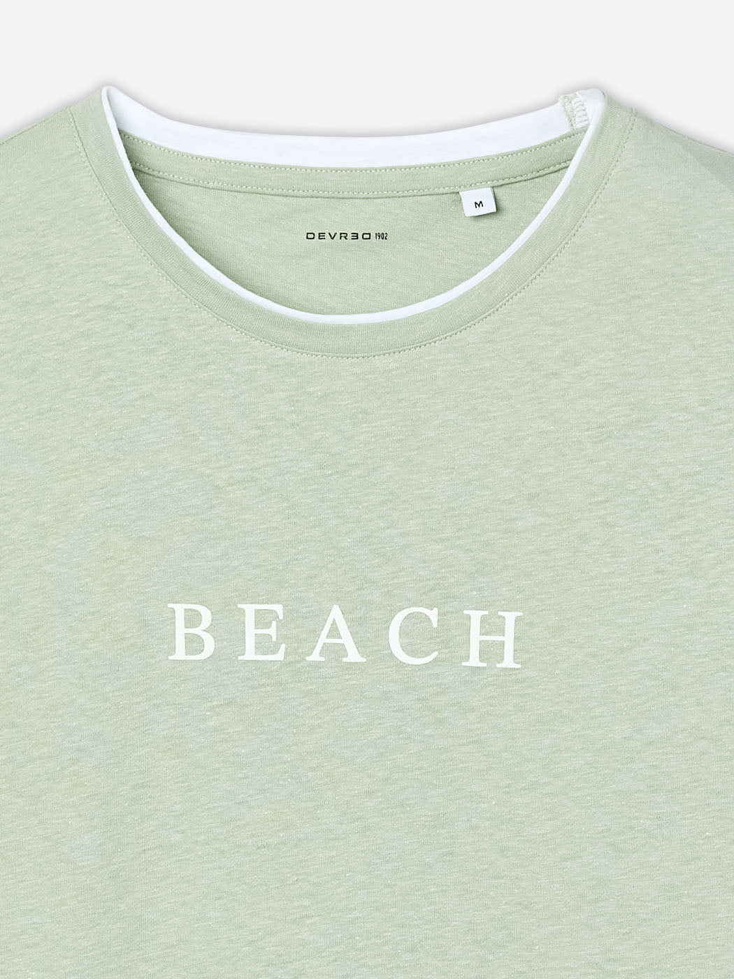 T-shirt col rond en coton lin - DEVRED 1902