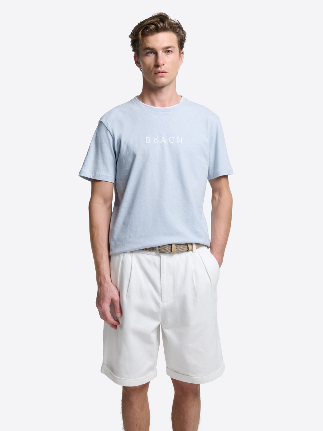 T-shirt col rond en coton lin - DEVRED 1902