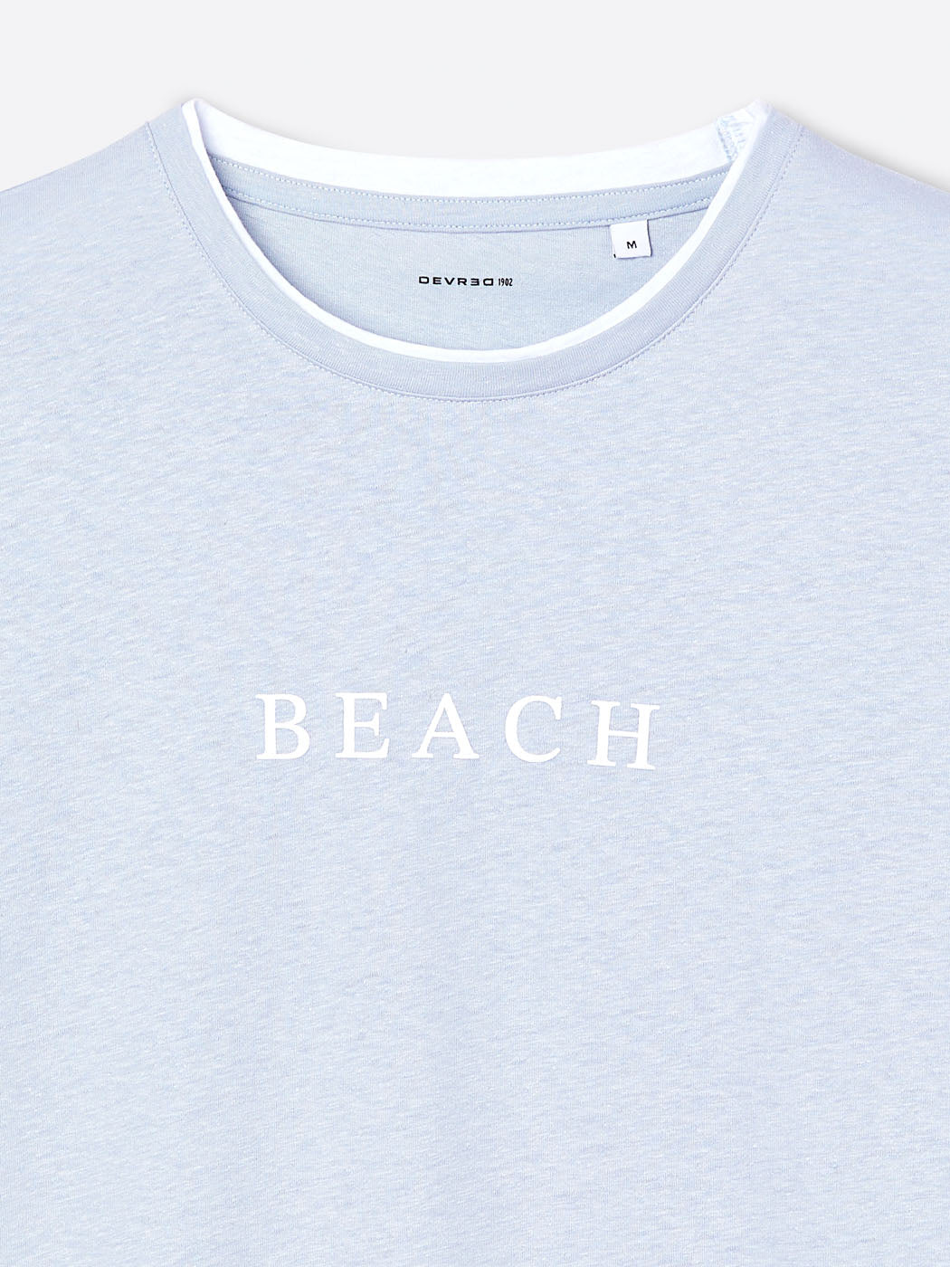 T-shirt col rond en coton lin - DEVRED 1902