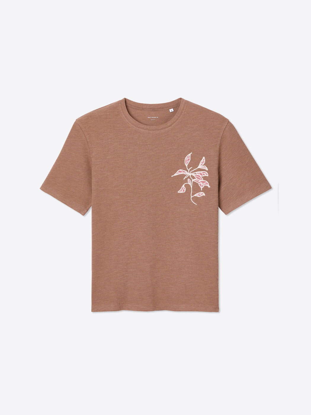 T-shirt col rond brodé en coton - DEVRED 1902