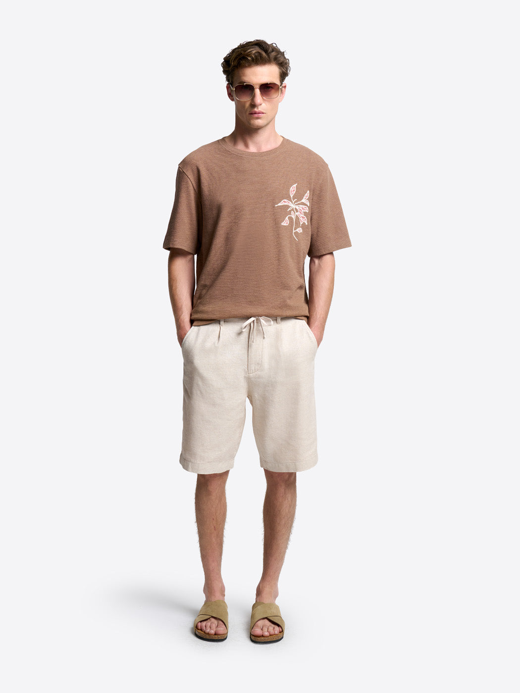 T-shirt col rond brodé en coton - DEVRED 1902
