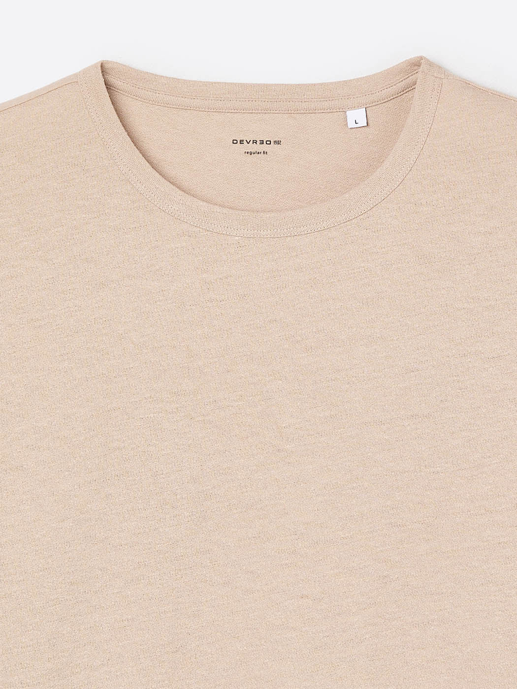 T-shirt col rond en coton lin - DEVRED 1902