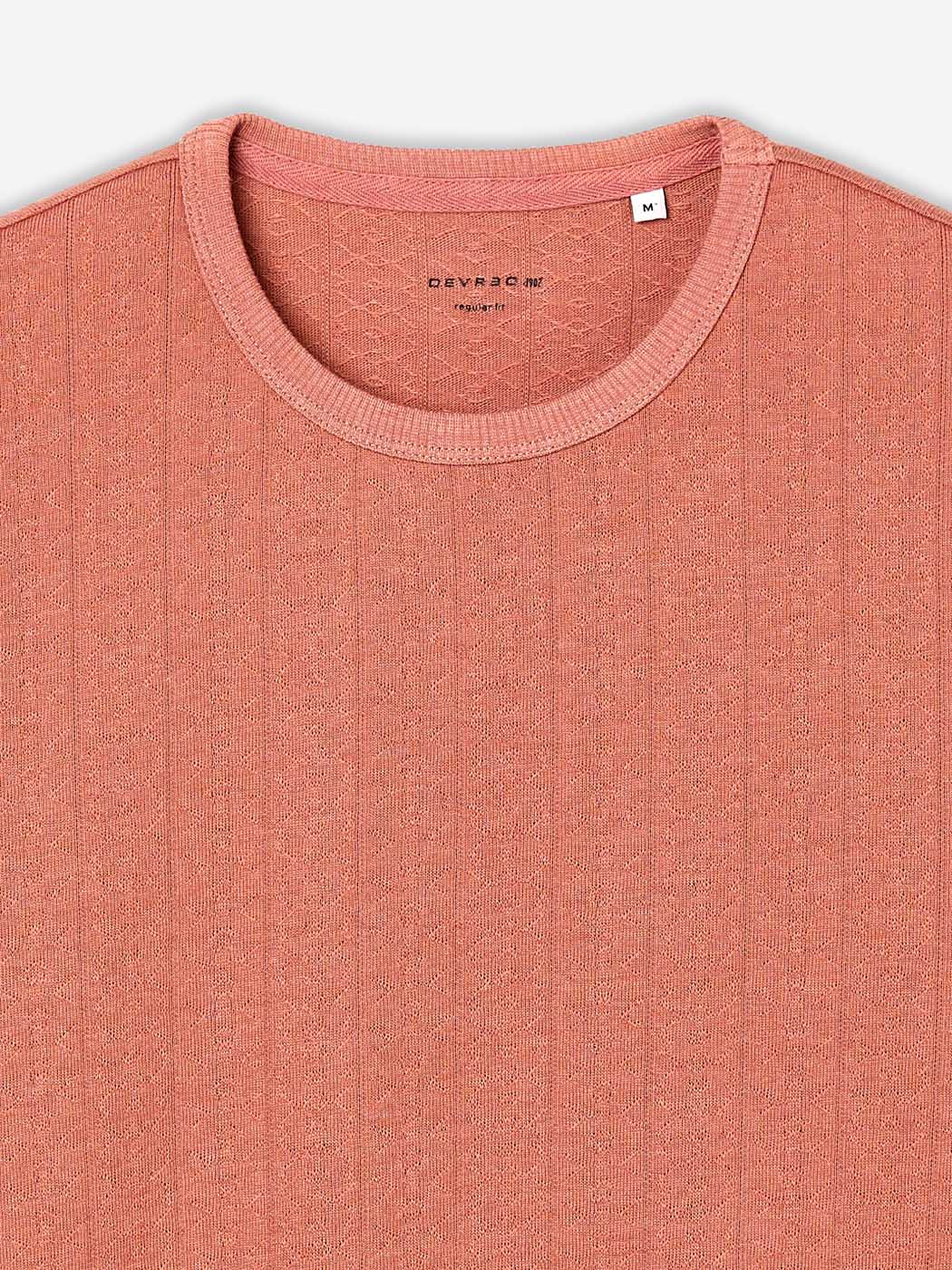 T-shirt col rond en jacquard - DEVRED 1902