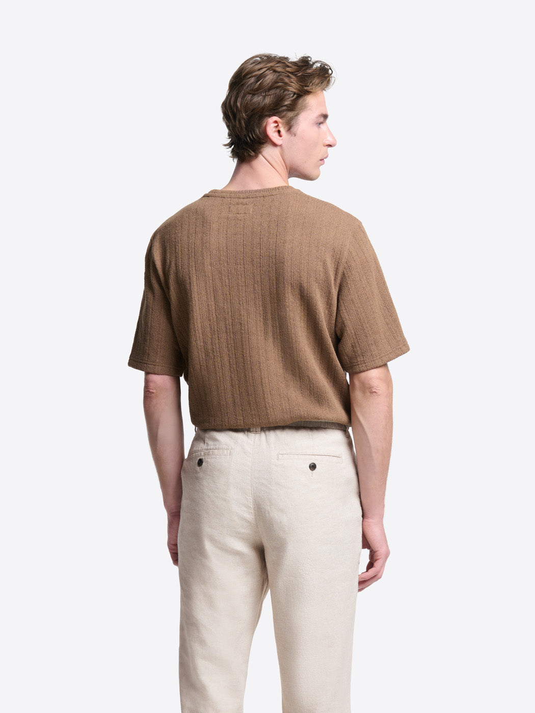 T-shirt col rond effet maille - DEVRED 1902