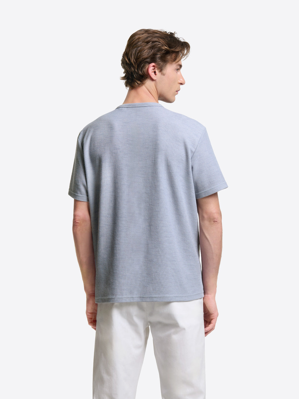 T-shirt col tunisien effet slub - DEVRED 1902