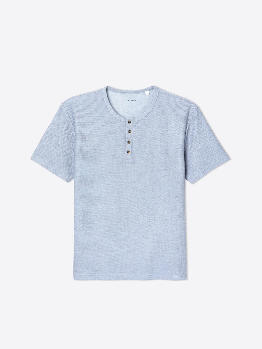 T-shirt col tunisien effet slub - DEVRED 1902