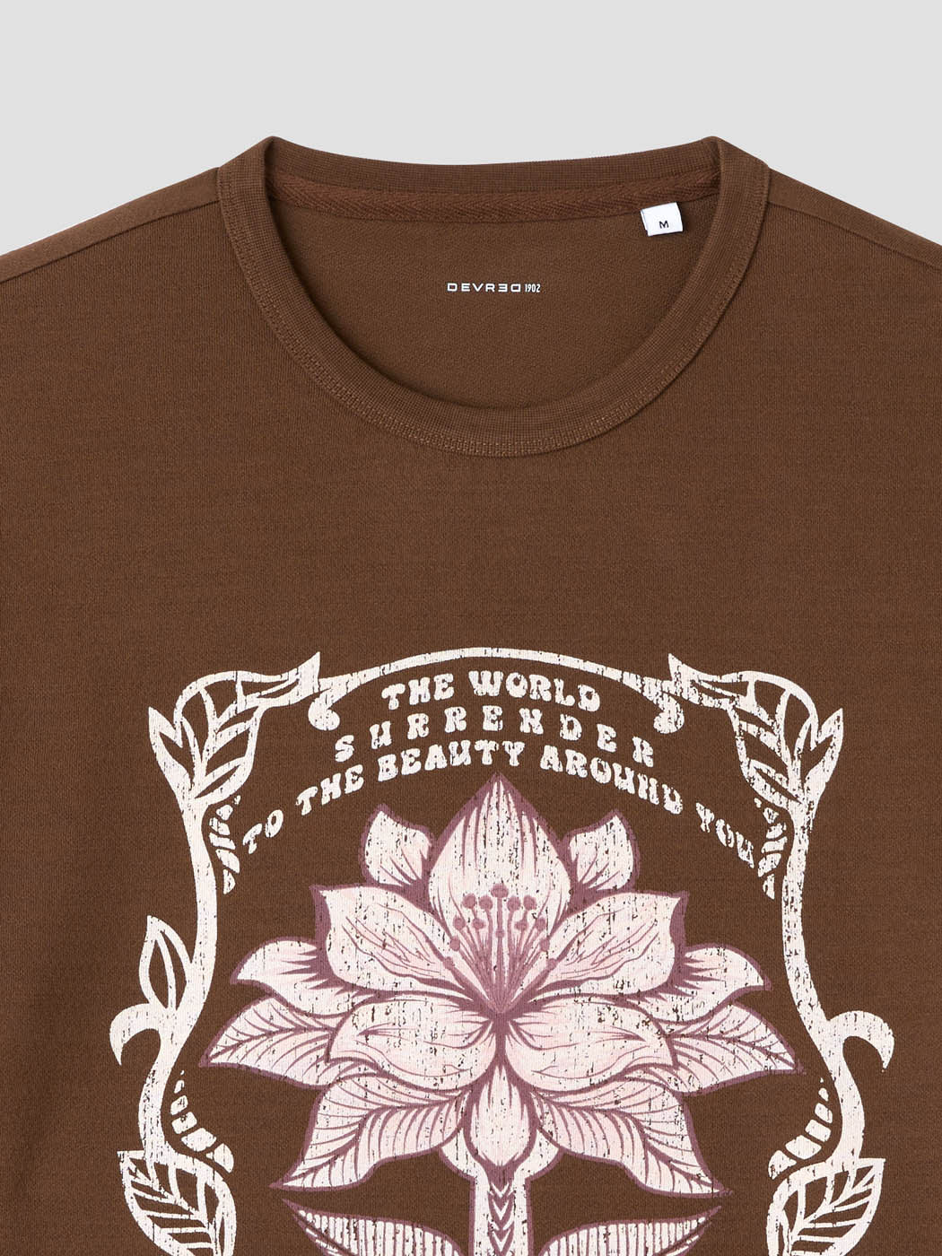 T-shirt col rond à motifs. - DEVRED 1902