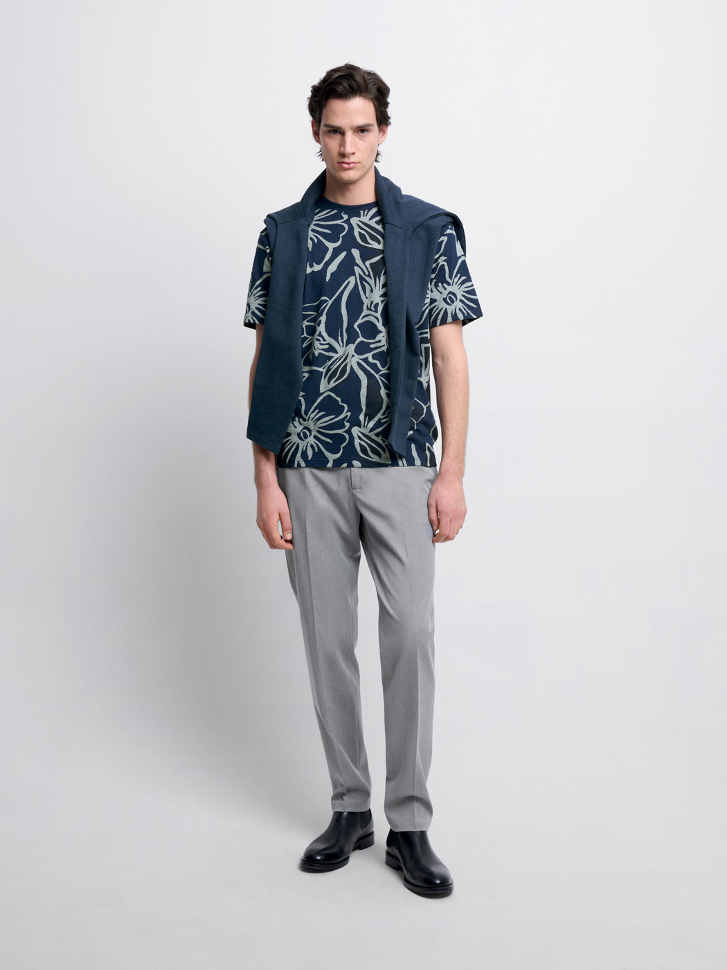 T-shirt col rond à motifs - DEVRED 1902