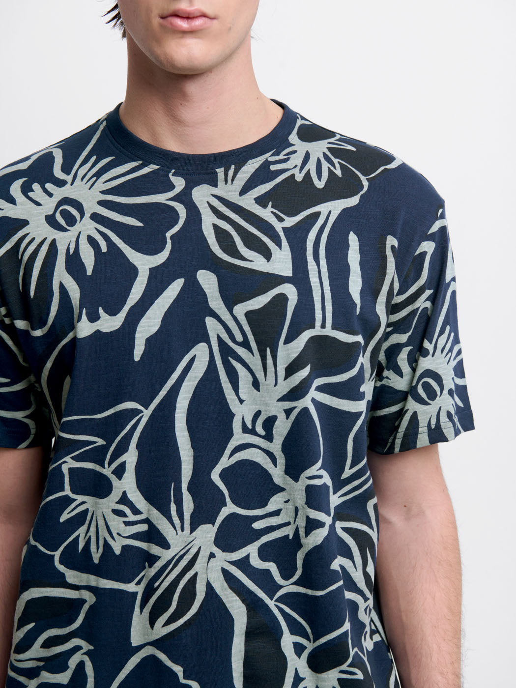 T-shirt col rond à motifs - DEVRED 1902