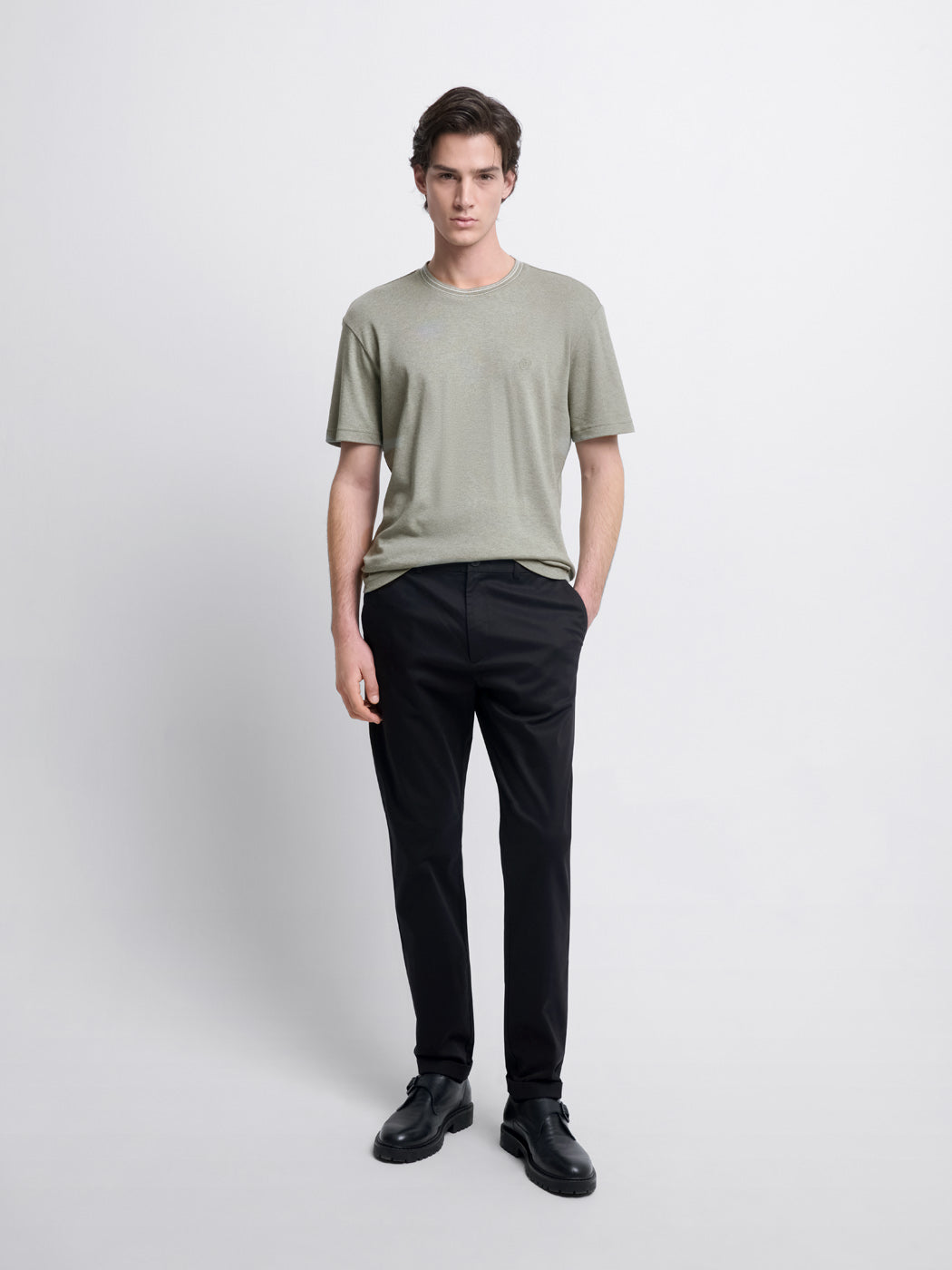 T-shirt col rond chiné - DEVRED 1902