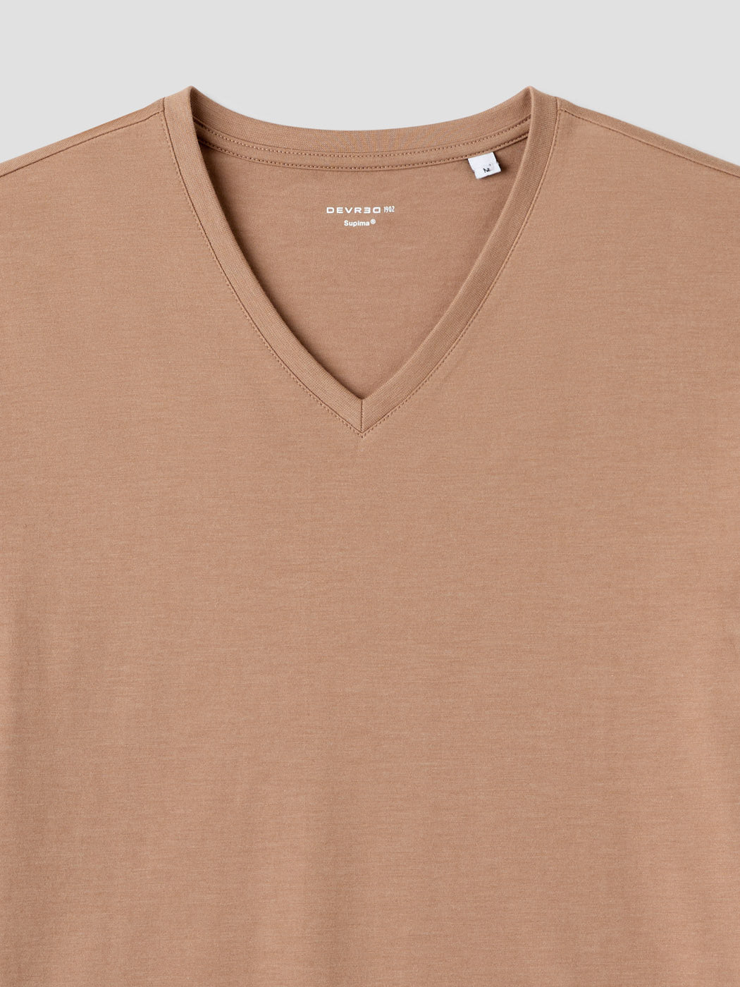 T-shirt col V en coton Supima® - DEVRED 1902
