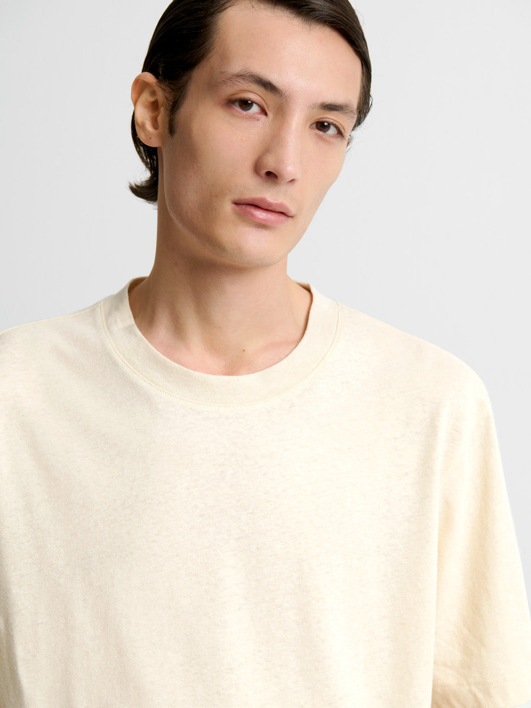 T-shirt col rond en coton lin - DEVRED 1902