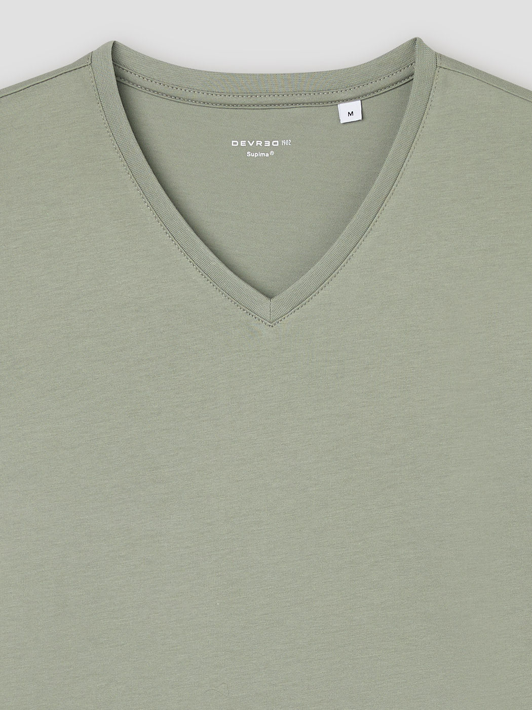 T-shirt col V en coton Supima® - DEVRED 1902