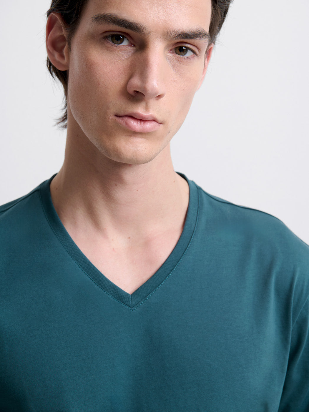 T-shirt col V en coton Supima® - DEVRED 1902