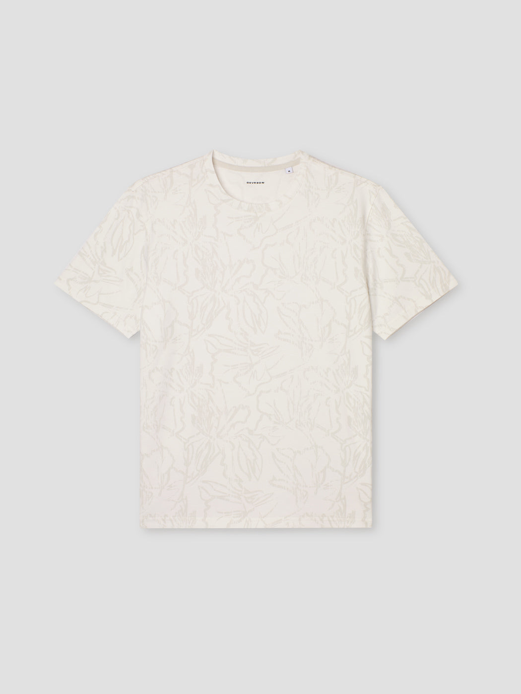 T-shirt col rond fleuri - DEVRED 1902
