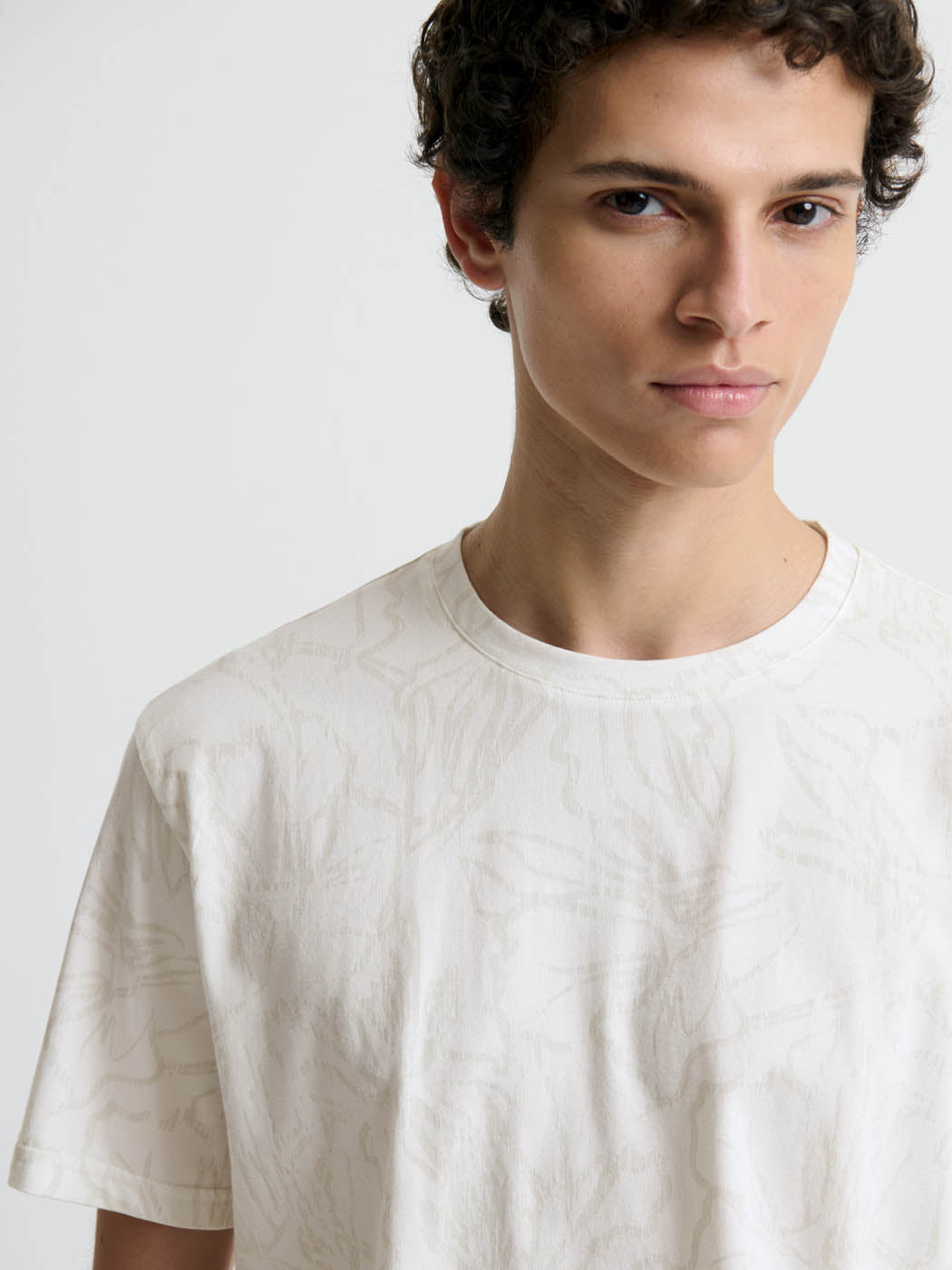 T-shirt col rond fleuri - DEVRED 1902