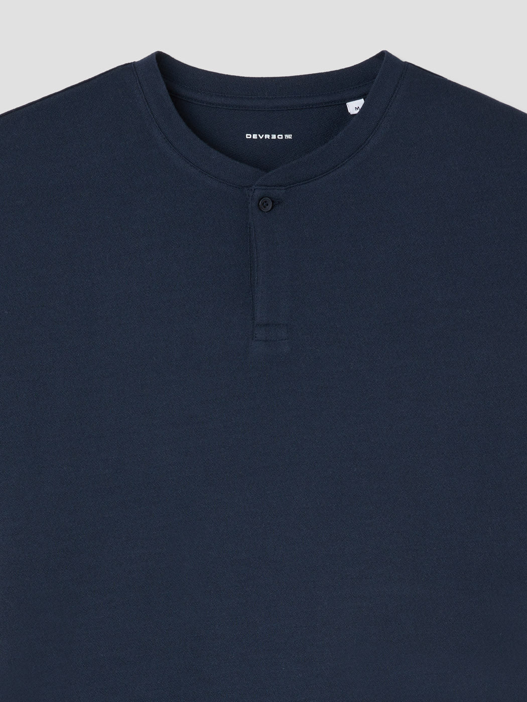 T-shirt col tunisien en coton - DEVRED 1902