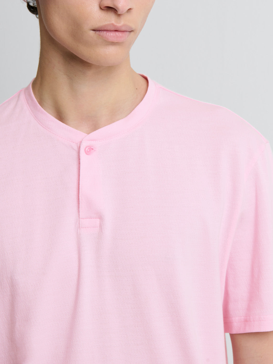 T-shirt col tunisien en coton - DEVRED 1902