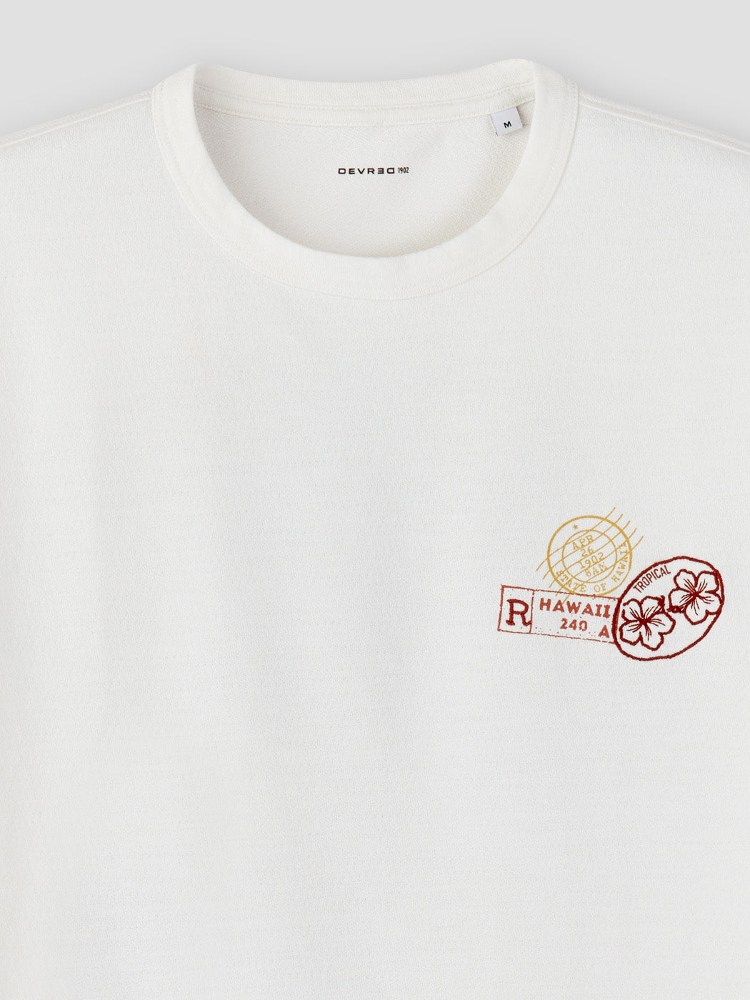 T-shirt col rond à motifs - DEVRED 1902