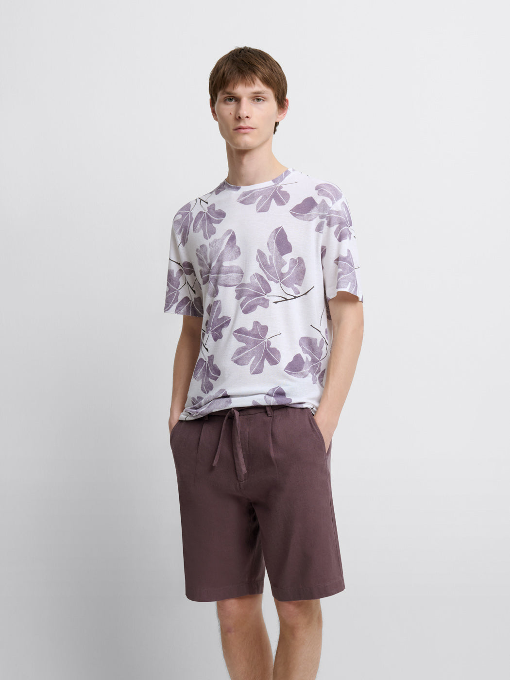T-shirt col rond à motifs - DEVRED 1902