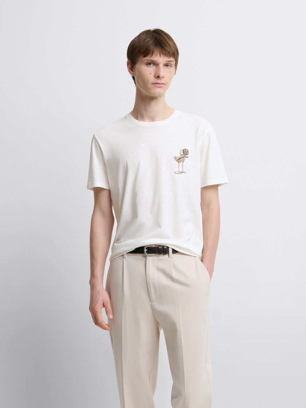 T-shirt col rond à motifs - DEVRED 1902