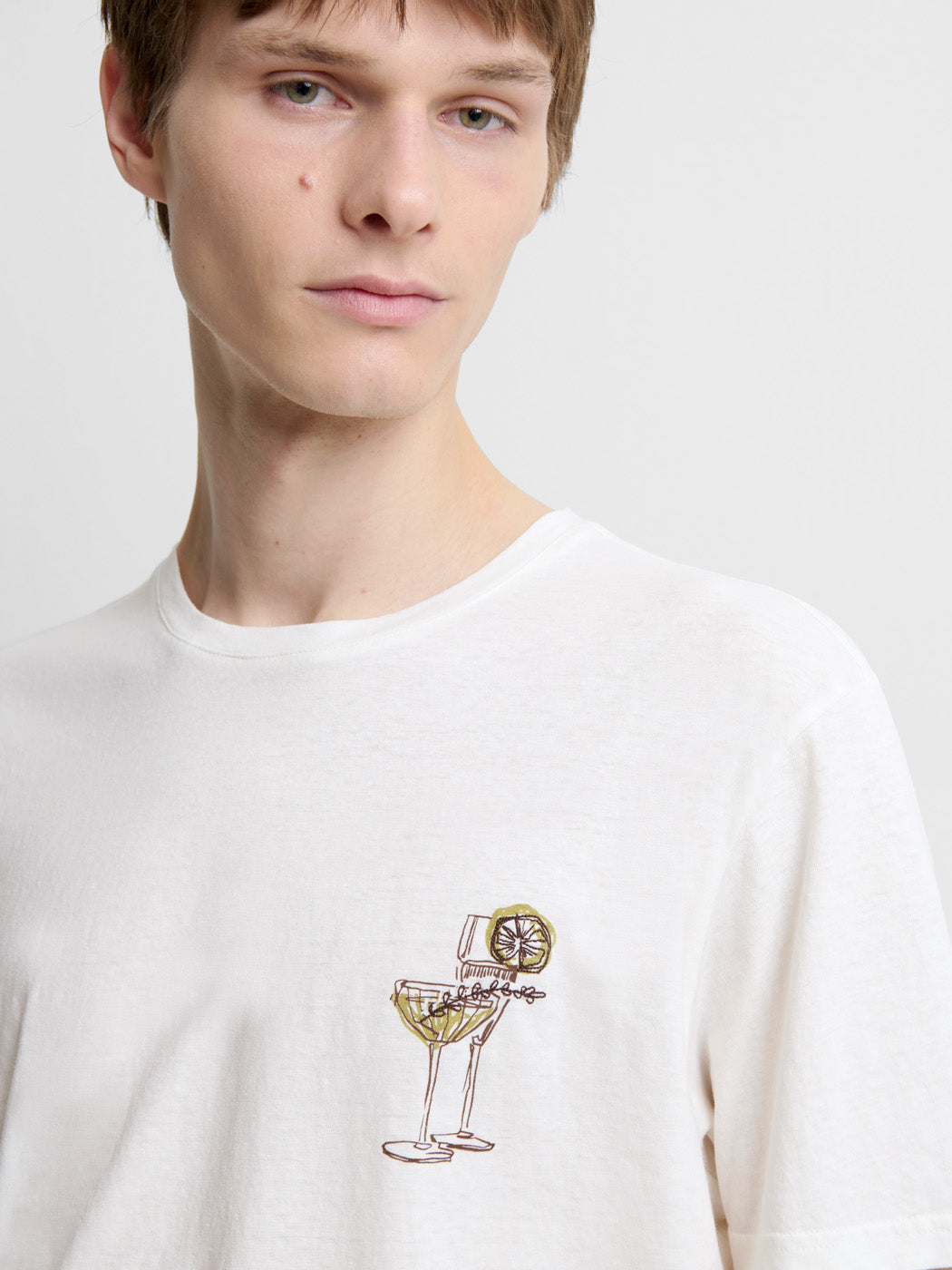 T-shirt col rond à motifs - DEVRED 1902