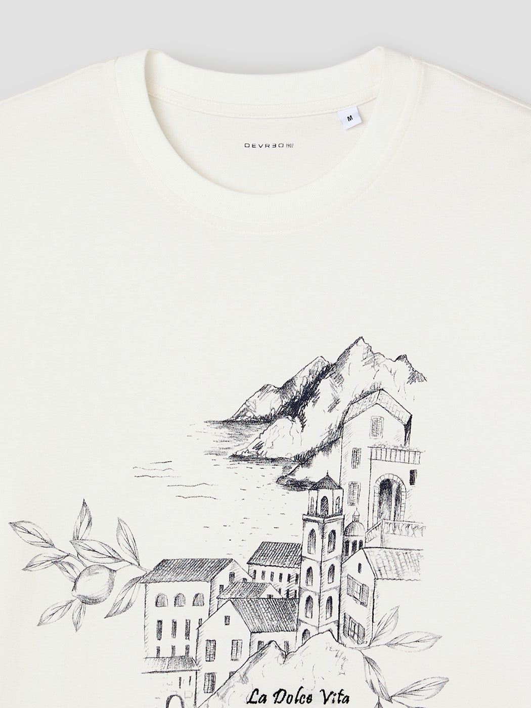 T-shirt col rond en coton - DEVRED 1902