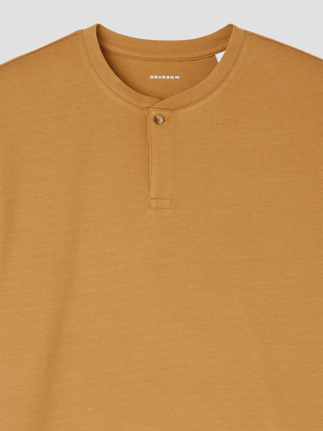 T-shirt col tunisien en coton - DEVRED 1902