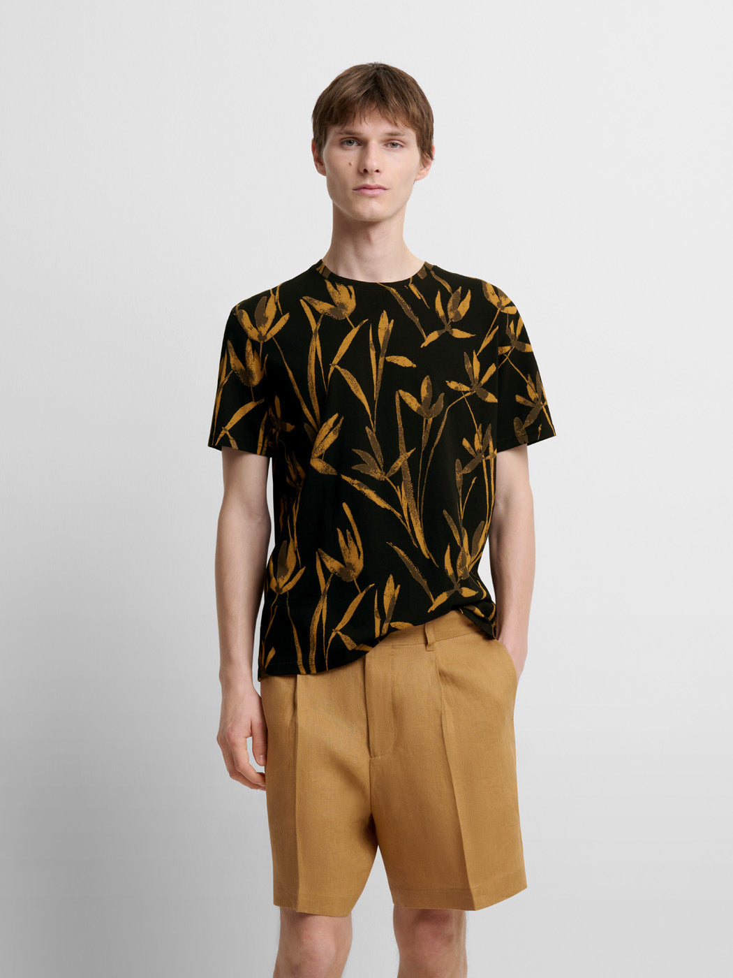 T-shirt col rond à motifs - DEVRED 1902