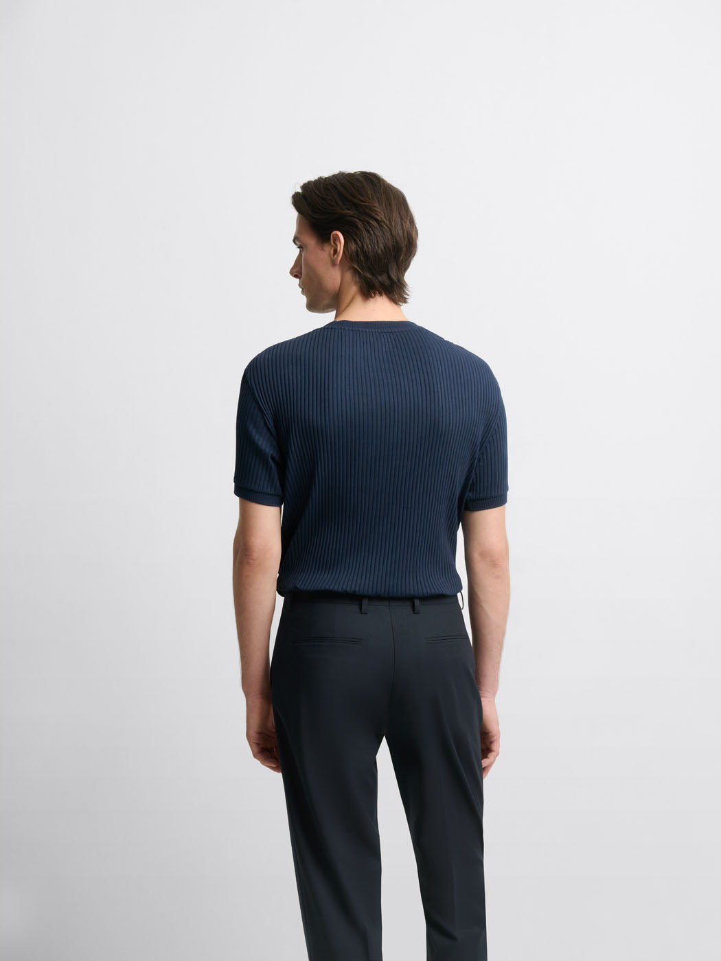T-shirt col rond côtelé - DEVRED 1902