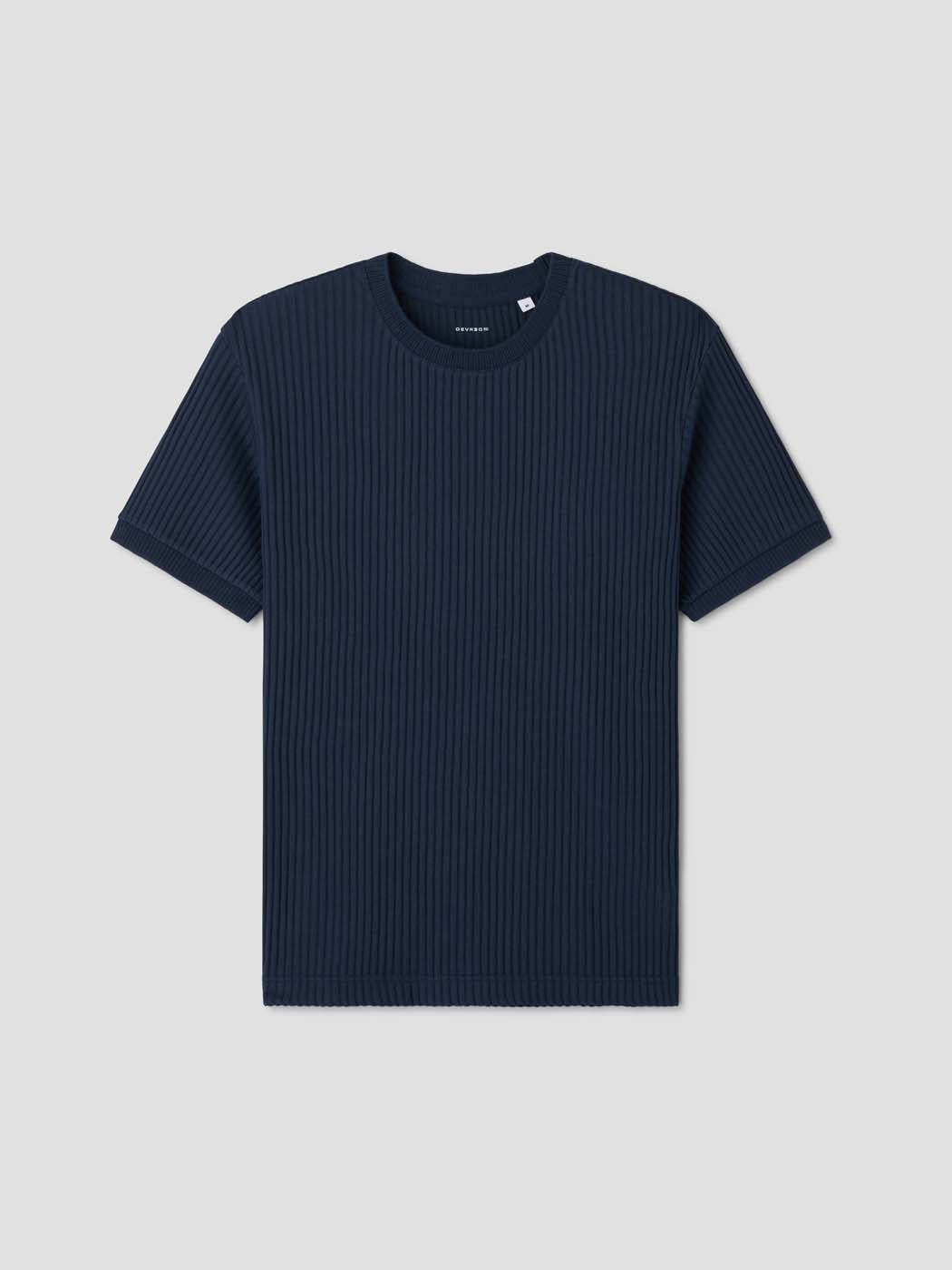 T-shirt col rond côtelé - DEVRED 1902