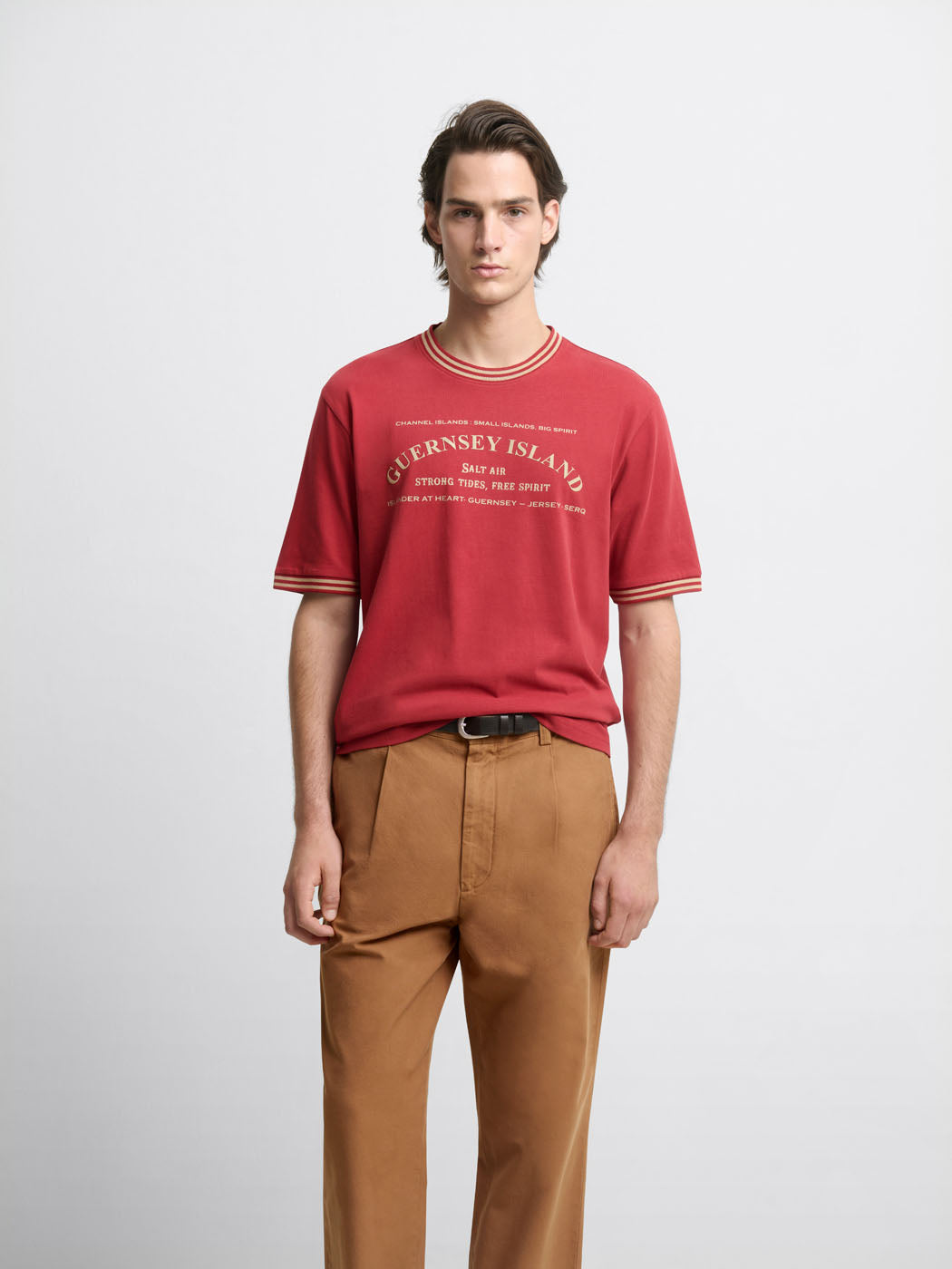 T-shirt col rond en coton à motifs - DEVRED 1902