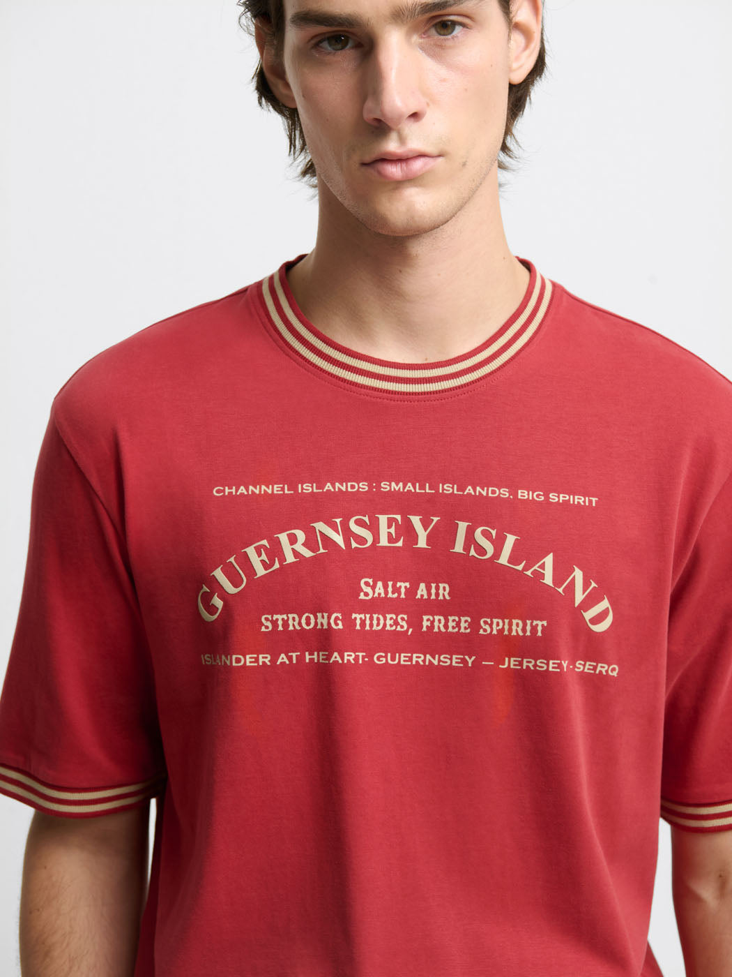 T-shirt col rond en coton à motifs - DEVRED 1902
