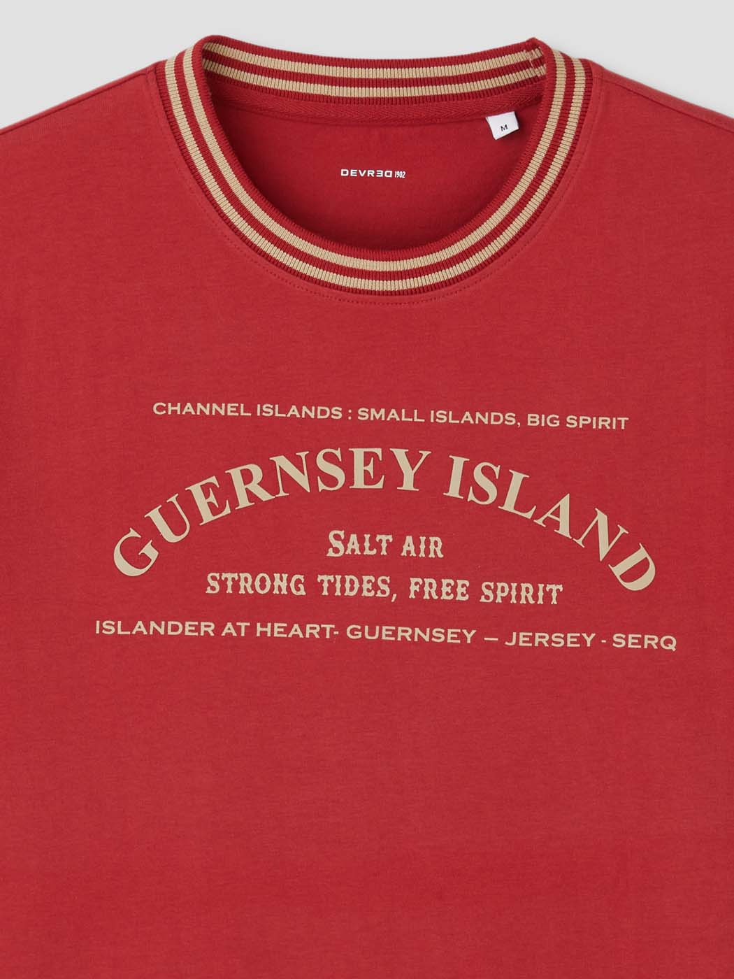 T-shirt col rond en coton à motifs - DEVRED 1902