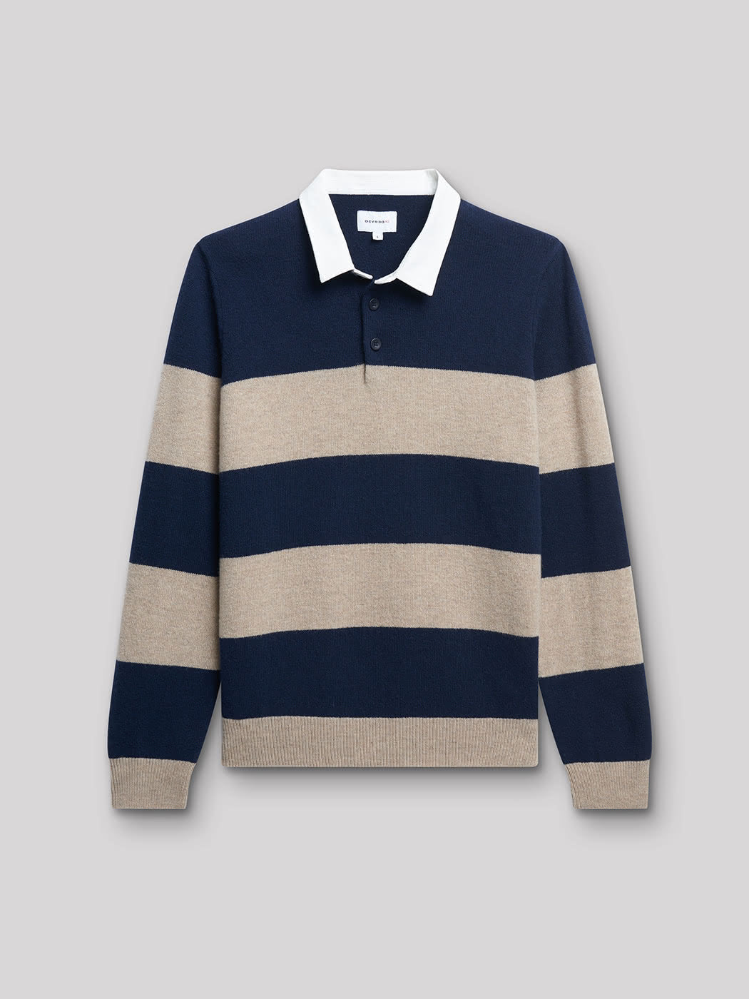 Polo maille col rugby à rayures - DEVRED 1902