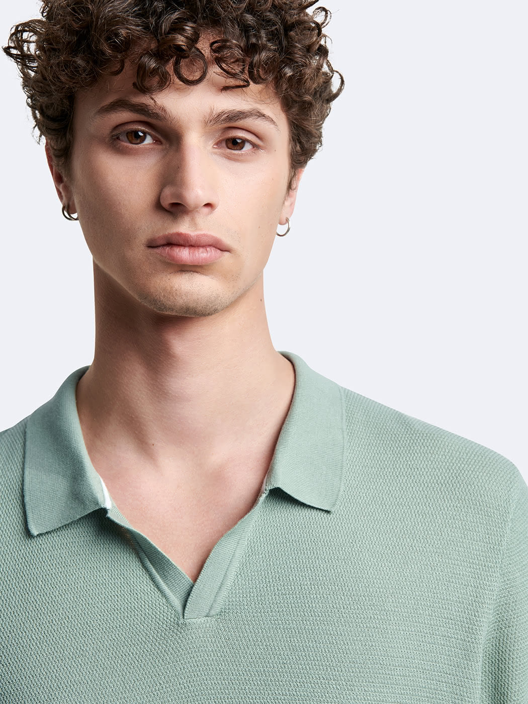 Polo maille col ouvert en coton bio - DEVRED 1902